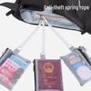 Spring Rope Anti-Theft Mobile Phone & Passport Lanyard - European Travel Essential