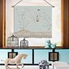 New Chinese Style Light Luxury Floral Bird Fabric Wall Art
