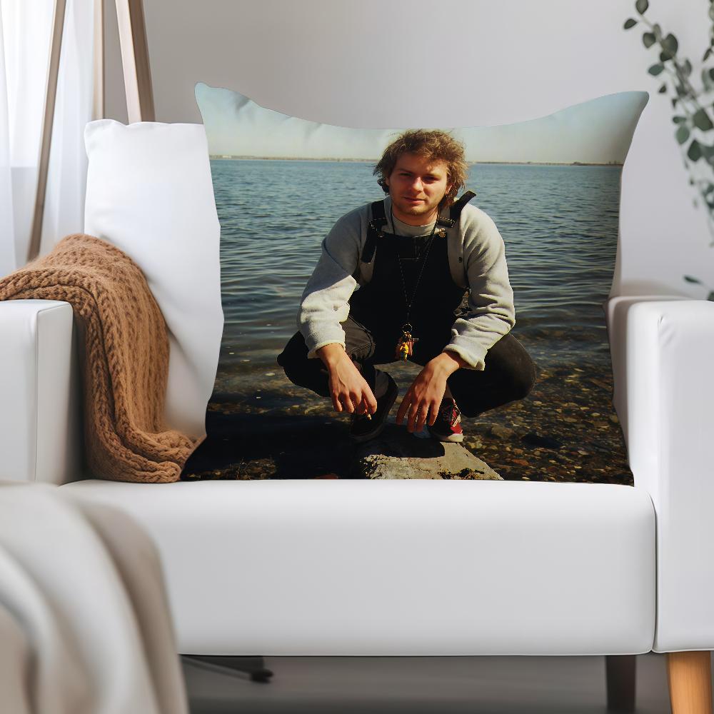 

Pop Rock Singer M-mac D-demarco Pillow Case Applicable Space For Guest Rooms Interiors Cars Office House Decoration 12x12Inch