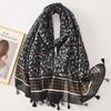 Herbst Neue Mode Böhmisch Süß Floral Quaste Viskose Schal Tuch Dame Hohe Qualität Wickel Pashmina Stola Bufandas Muslimischer Hijab