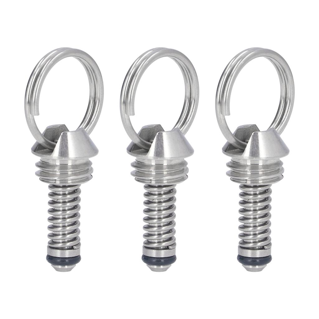 3PCS Beer Keg Relief Valve Replacement 304 Stainless Steel Keg Lid Pressure Release Valve