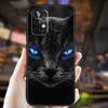 Black Cat Staring Eye Case For Samsung Galaxy A05 A06 A22 A53 A33 A26 A16 A56 A36 A32 A52 A54 A34 A14 A55 A15 A35