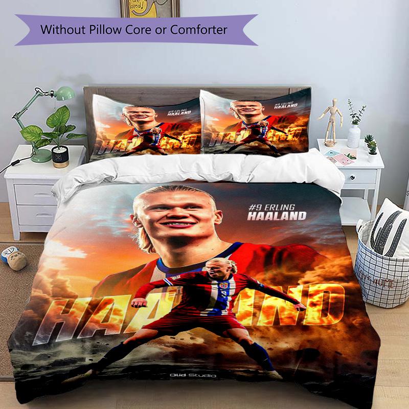 Haaland'S Firestorm Print 3Pcs Bedding Setduvet Cover With 2 Bedropillowcase Home Birthday Gift