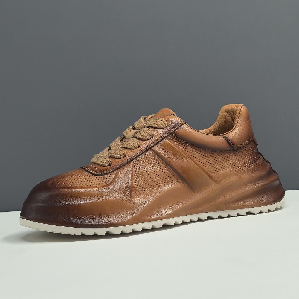 Raw dad shoes ins super hot shoes leather sports and leisure shoes