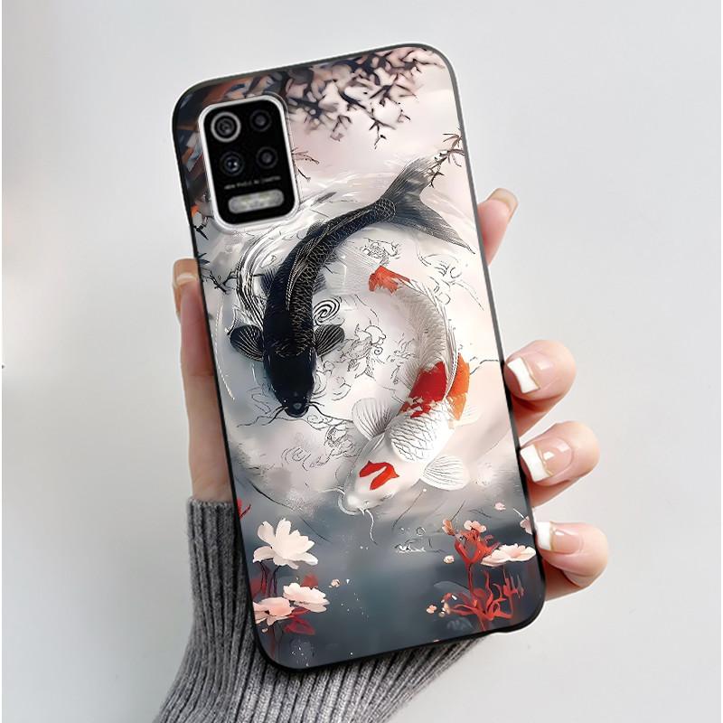 Case For LG K52 Q52 K62 Phone Case Luxury Cute Love Rabbit Funny Ultra Thin Slim Soft Black TPU Silicone Protective Back Cover