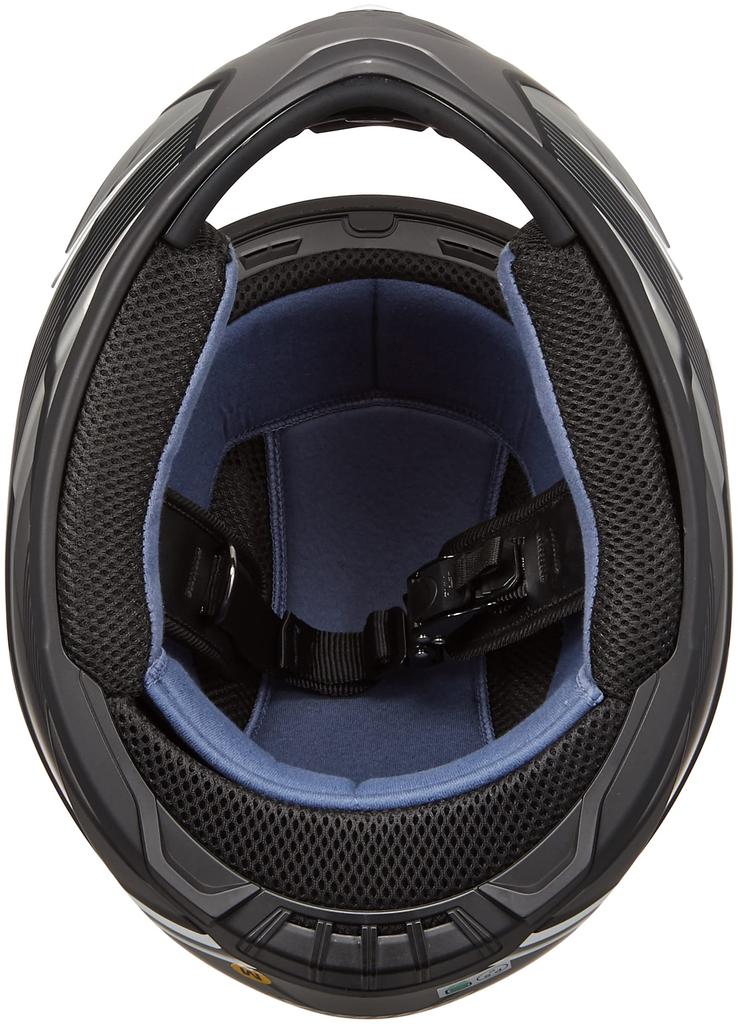 Celoobličejová přilba TNK Industries Half Mud Velikost M [Speed ​​Pit] ZF-4 černá/stříbrná