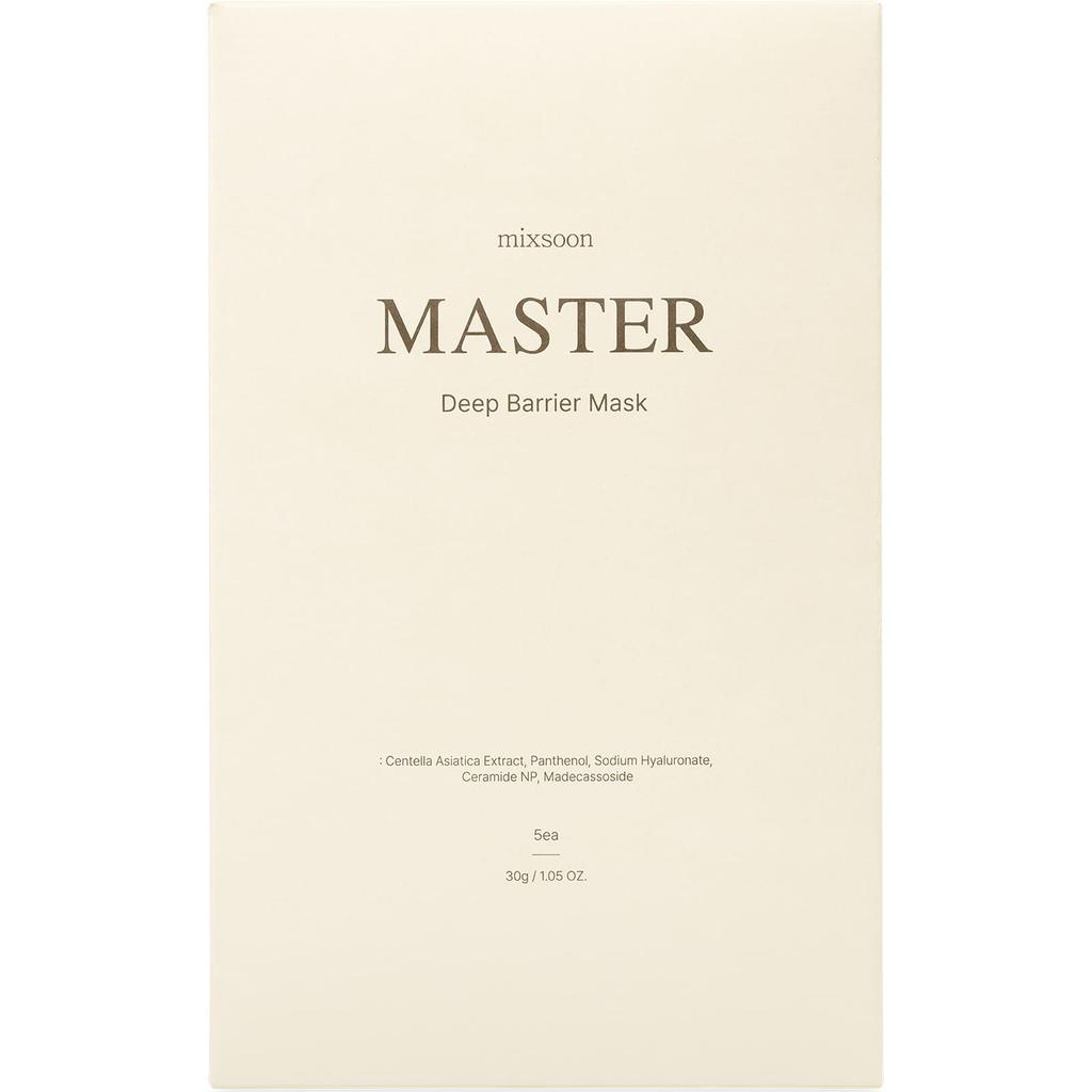 Master Deep Barrier Beauty Mask, 5 Sheet Masks, 30G(1.05Oz)