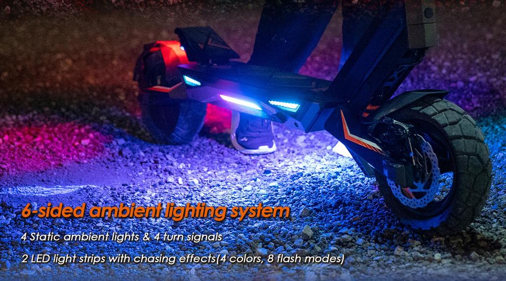 Patinete eléctrico plegable KuKirin T3, motor de 800W, batería de 48V 15.6Ah, velocidad máxima 45km/h, autonomía 58km, neumáticos de 10 pulgadas + 4 Regalos