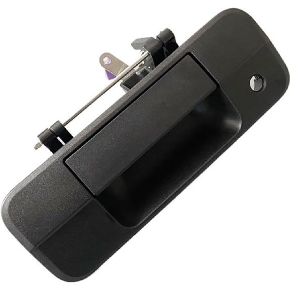 Compatible for Toyota Pickup Tundra 07-13 Trunk Door Handle Back Door Tailgate Open Catcher Handle Asyy with Key Hole Black 69090-0c040
