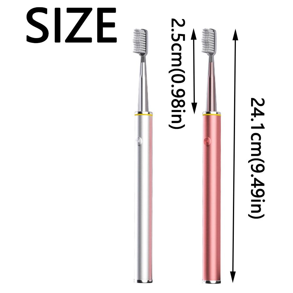 Soft Hair Women's Electric Toothbrush Waterproof Tooth Cleaner Teeth Cleaning Brush  Household