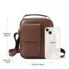 Multi-functional Pocket Single-shoulder Bag, Genuine Leather Versatile Portable Small Bag, Business Retro Crossbody Bag
