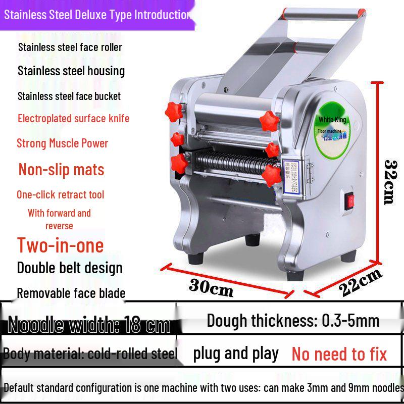 W pełni automatyczna elektryczna prasa do ciasta na makaron i pierogi ze stali nierdzewnej