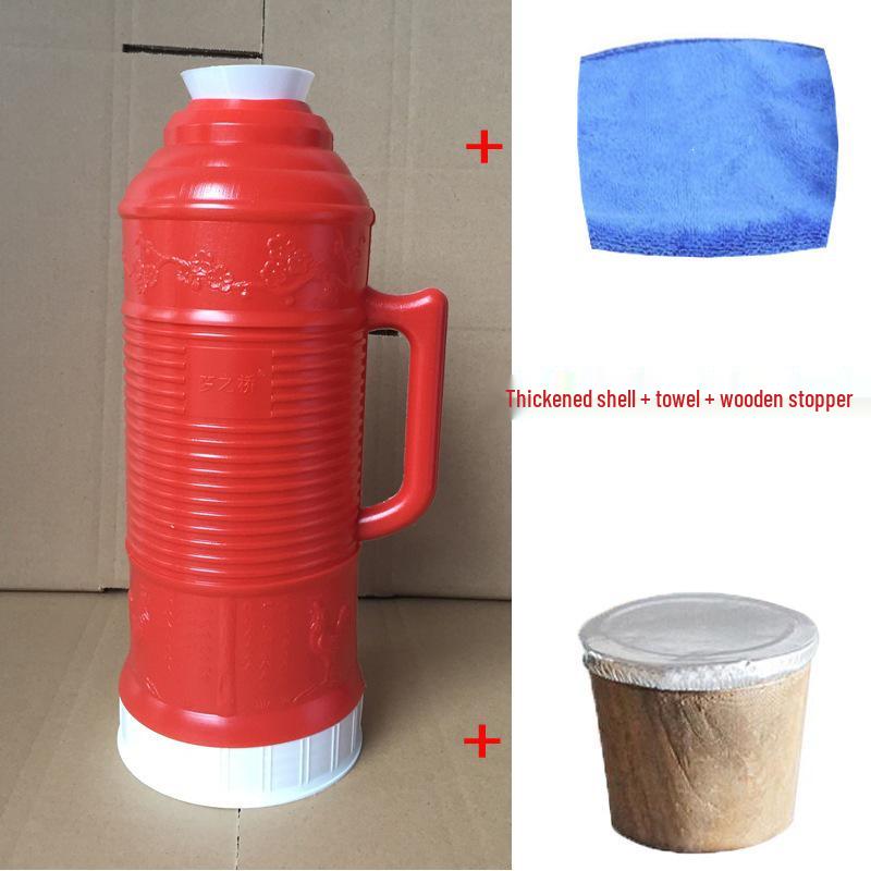 Retro Isolier-Thermoskanne - 2L Warmhaltekanne zum Kochen von Wasser, 5 Pfund Fassungsvermögen