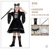 Halloween Witch Costume Girls Lace Dress With Headpiece Necklace Socks Cane Cosplay Outfit Party Performance