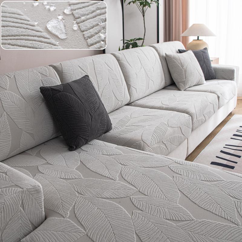 Convertible Sofa Cover Waterproof Couch Cover Adjustable Elastic Sofa Seat Cover 1 2 3 4 Seat L Sectional Living Room Sofas