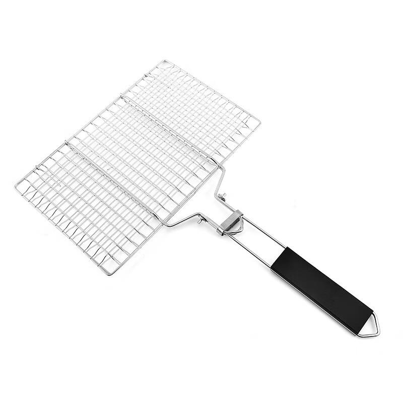 JingJingRS Portable Foldable 304 Stainless Steel BBQ Grill Basket