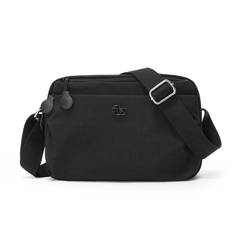 

Нишевая повседневная легкая тканевая сумка женская новая универсальная простая на плечо, сумка-мессенджер, сумка для отдыха на открытом воздухе чёрный