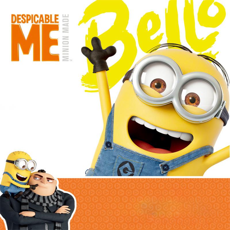Capsule toys Set Miniones Kevin Bob Gru 3D Eye Despicable Miniones with weapon Action Figures Toys for kids Xmas Gifts