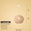 Creative Bamboo & Rattan Pendant Light for Bedroom, Japanese Restaurant, or Teahouse