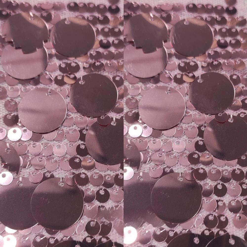 1yards 5+18mm Silver Shiny Beaded Fabric for DIY Sewing Stage & Costume Dress Background Clothing Supplies Handmade DIY Etc.