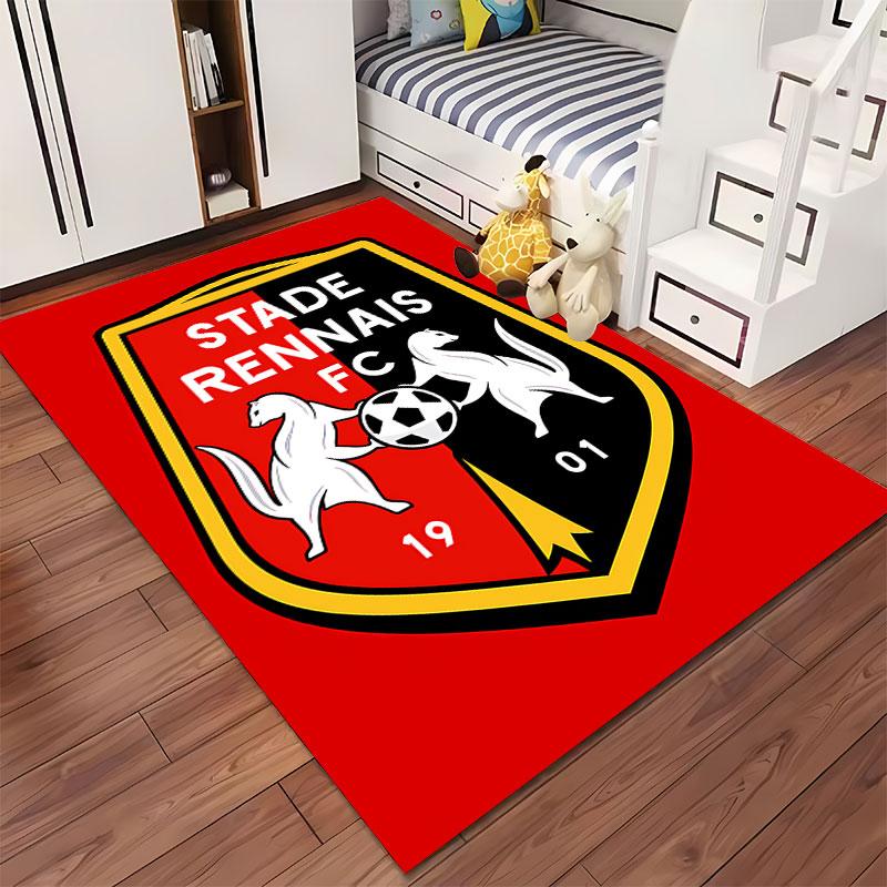 Stade Rennais FC Logo Carpet suitable as a non-slip mat for the living room or bedroom sofa
