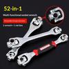1Pc 52 In 1 Hand Spline Bolts Sleeve Multi-Tool Set - Universal Ratchet Socket Multipurpose Wrench With 360° Rotation