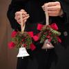 2026 Christmas Pinecone Bell & Bow Tree Ornaments - Festive Pendant Gift