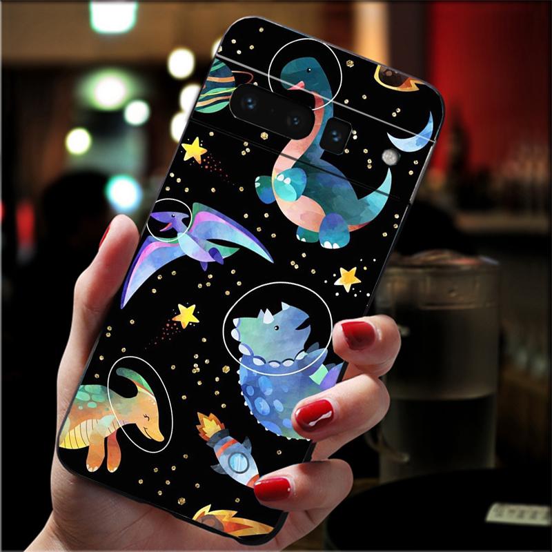 Phone Case For Google Pixel 10 9 Pro XL 9A 8 7 6 Pro Pixel 8A 7A 6A Pixel 8 7 6 5 Cute Dinosaur Baby