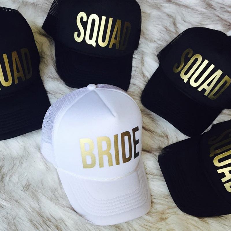Team Bride Bridesmaid hat Hair Tie Wristband ring veil sash crown tiara Bachelorette hen Party Wedding Bridal Shower decoration