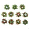 Christmas Candle Ring Decoration Holder for Celebration Kitchen Party Style A
