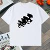 Summer Style Short-Sleeve T-Shirt with Face Print Loose Cotton Loose Trend Fashion Oversized Tee