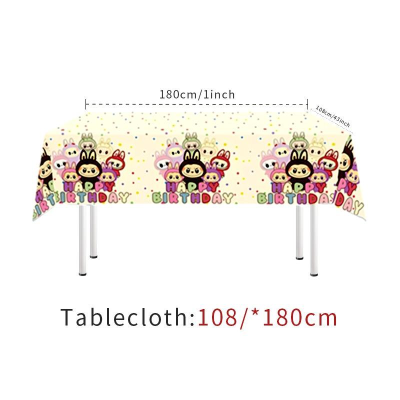 New super cute birthday tableware party theme disposable paper plate tissue paper cup tablecloth flag cross