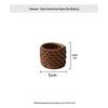 Vietnam Autumn Rattan Hand-Woven Napkin Ring - Seagrass Woven Holder for Western Restaurant Meals