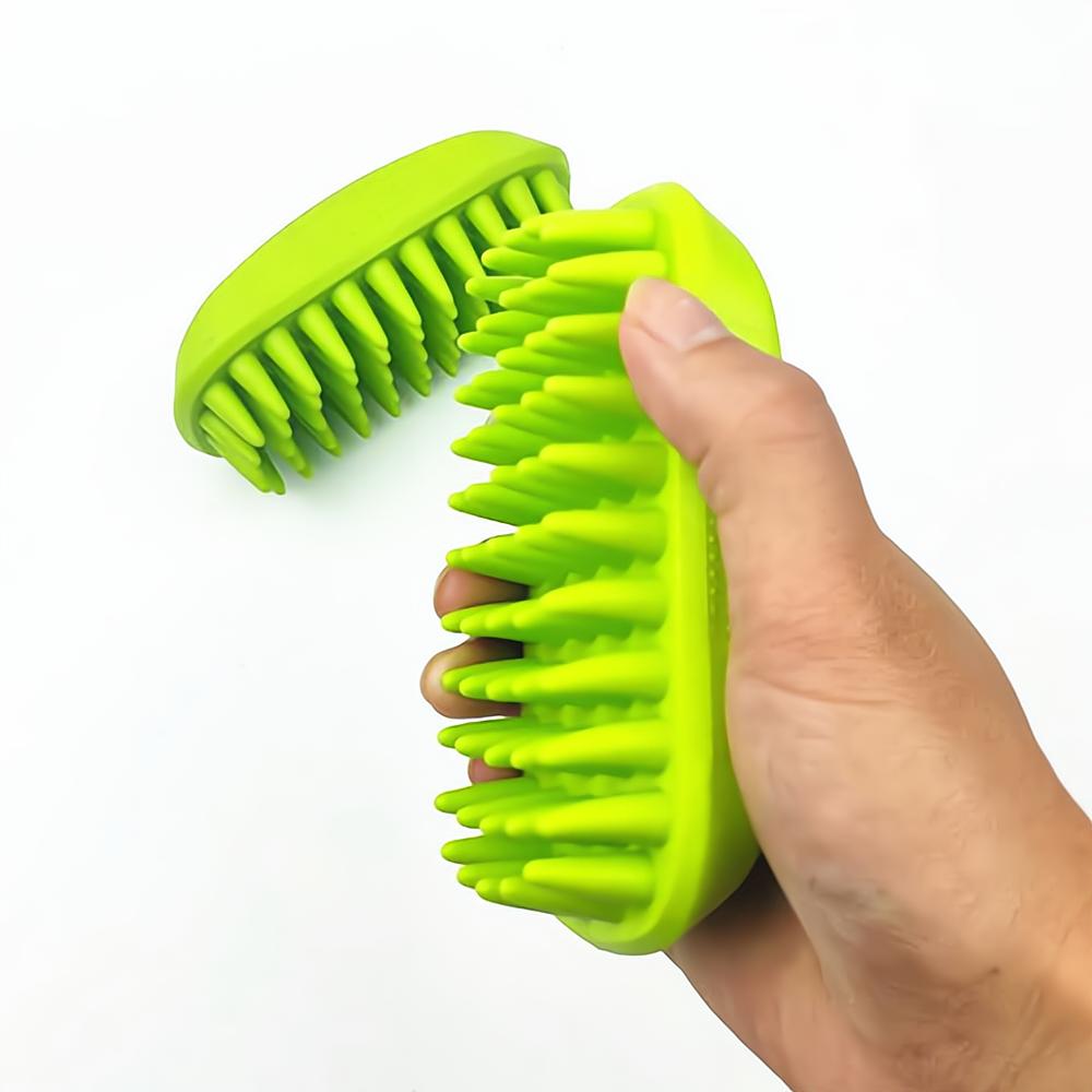 Pet Bath Brush Rubber Comb Hair Removal Brush Dog Cat Grooming Cleaning Glove Massage Pet Hair Care Tool