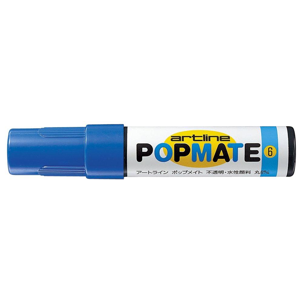 

Shachihata Popmate Round Water-Based Pigment, 6, Blue, PMP-6A синій
