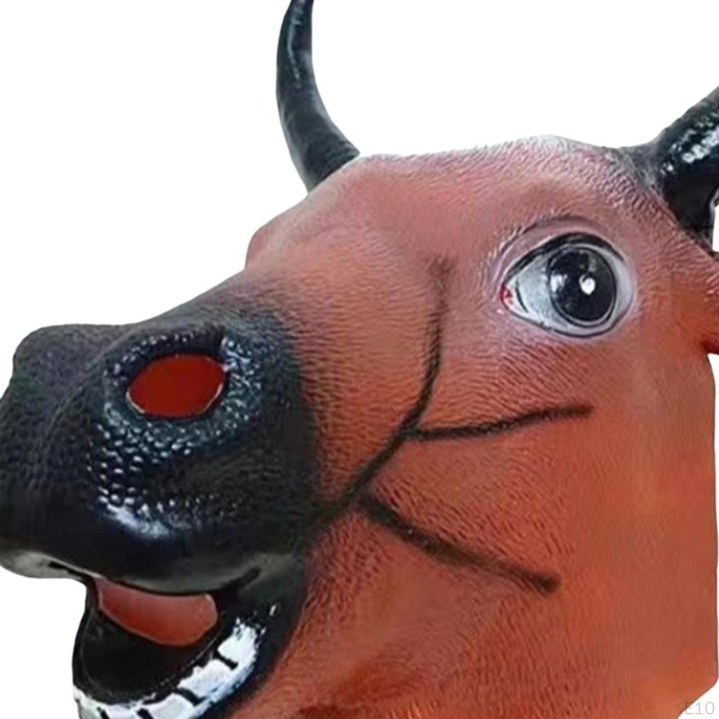 Animal Head Headgear Decoration Funny Dress Up Prop Costume Accessory for Show Halloween