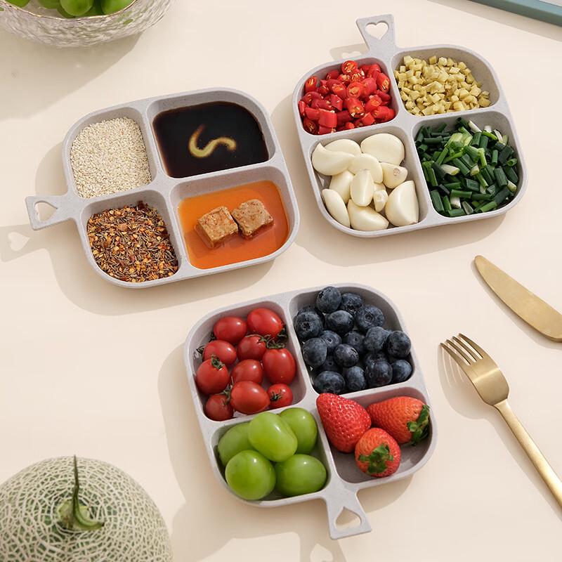 

Кухонные тарелки для подготовки Baizi en с 4 отделениями (Набор из 2)