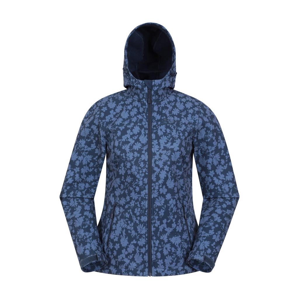 Mountain Warehouse Womens/Ladies Exodus Printed Water Resistant Soft Shell Jacket