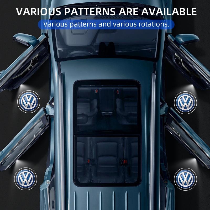 2026 Hot For VW VOLKSWAGEN Car Door Welcome Laser Led Projector Logo Light Wireless Car Accessories For Volkswagen VW GOLF Polo 