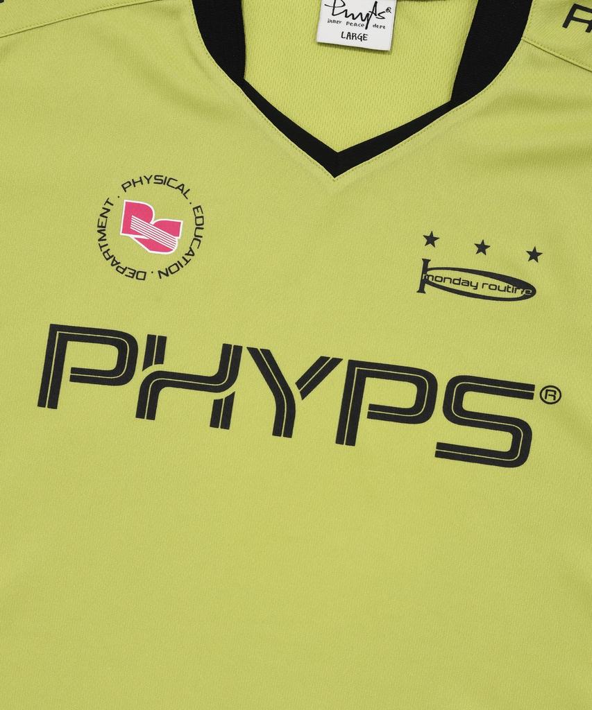 PHYSICAL DEPARTMENT Soccer Jersey V Neck Ss Citrus Green