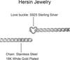 Permanent Bracelet Kit Locking Heart Clasp DIY Bracelet Set Couples FriendsFamily Unique Jewelry Valentine's Day