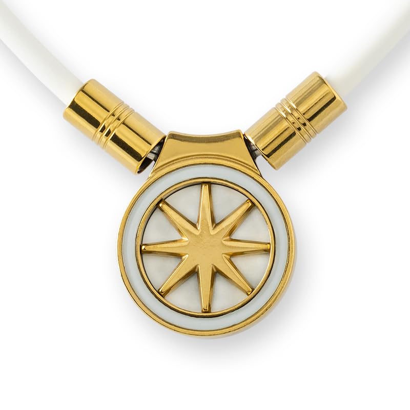 BANDEL Healthcare Necklace Earth mini 2.0 (White x Gold, 43cm)