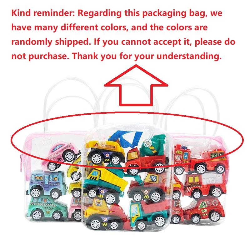 6pcs Car Model Toy Pull Back Car Toys Mobile Vehicle Fire Truck Taxi Model Kid Mini Cars Boy Toys Gift Diecasts Toy for Children