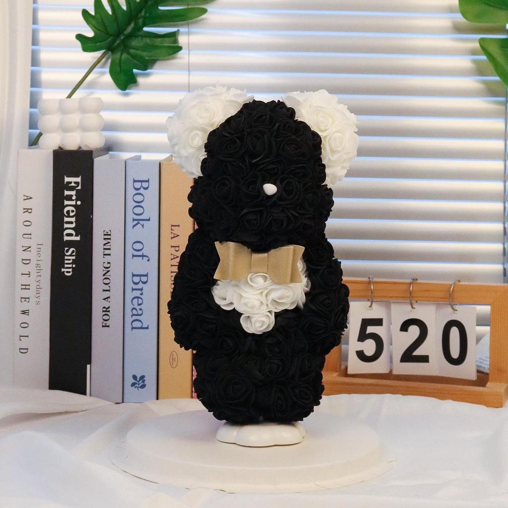 Macaron Bear & Flower Gift: Perfect for New Year, Valentine's, Birthday - Ideal for Best Friends, Girlfriends, or Kids