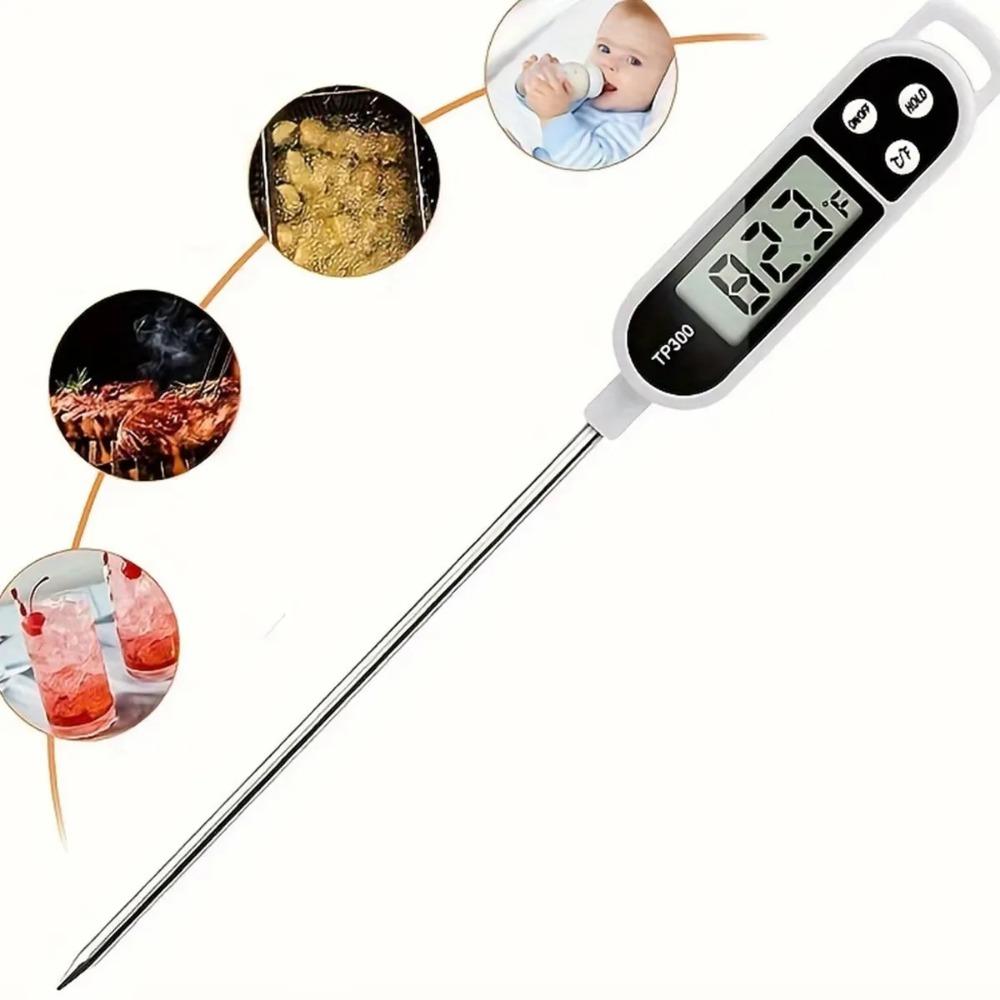 Food Thermometer Cooked Foods Monitor Portable Digital Kitchen Thermometers Cooking Meat Probe Tools Household Oven Measure Tool