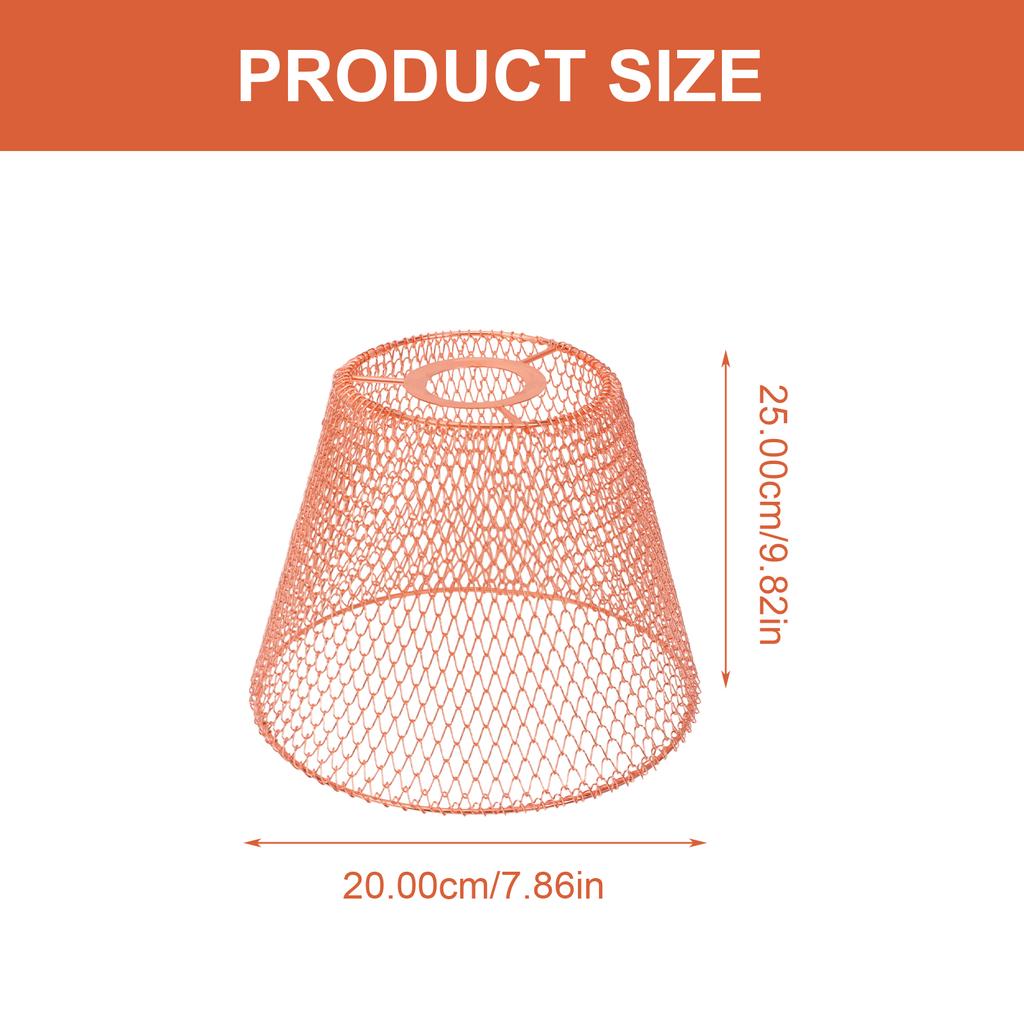 1Pcs Hanging Lamp Cover Metal Lampshade Decorative Ceiling Light Cover Simple Style Metal Hollow-Out Lamp Shade for Bedroom