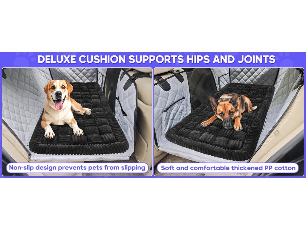 Plush Non-Slip Car Backseat Pet Cushion and Sofa Pad
