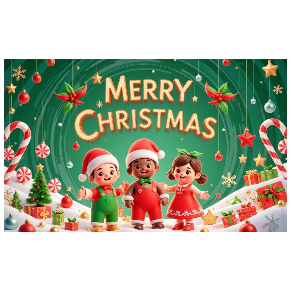 Christmas Party Banner Holly Leaves Merry Christmas Banner Xmas Banner Christmas Ornaments For Family Reunion Home Decor School