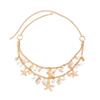 Beach Vacation Imitation Pearl Starfish Shell Pendant Waist Chain, Ocean Wind Conch Body Chain Female