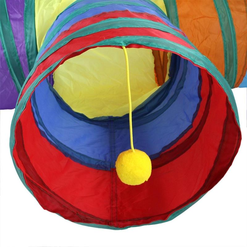 Cat Tunnel Tube Funny Kitten Toy Foldable Toy for Cat Interactive Cat Training Rabbit Animal Plays Games Pet Product